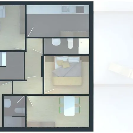 Haus Meerliebe, Whg 2 아파트 쿡스하펜